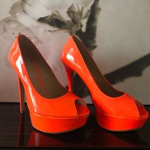Sexy Orange Aldo Heels Sz 8